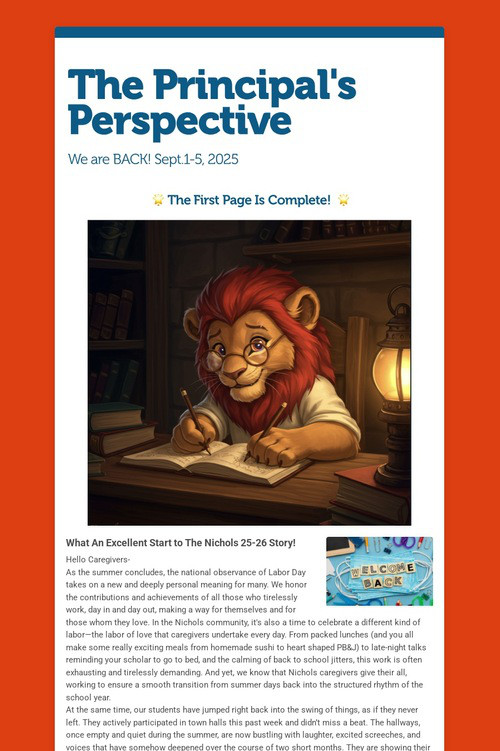 The Principal's Perspective