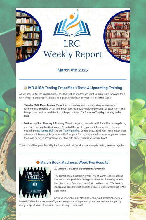 LRC Weekly Update