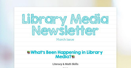 Library Media Newsletter