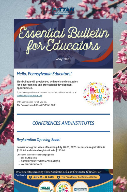 Essential Bulletin for Educators