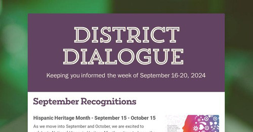 District Dialogue