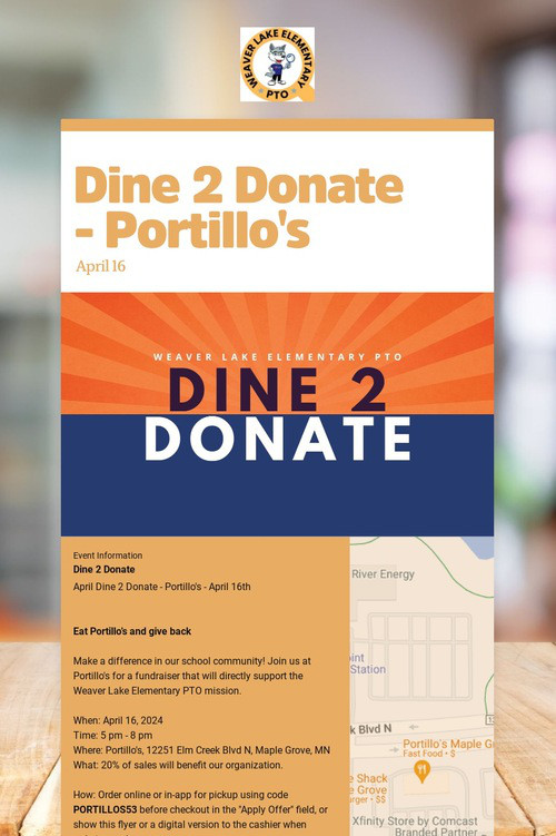 Dine 2 Donate - Portillo's