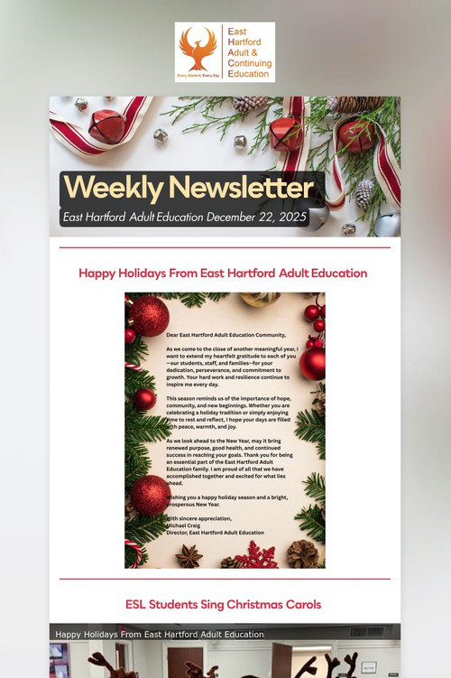 Weekly Newsletter