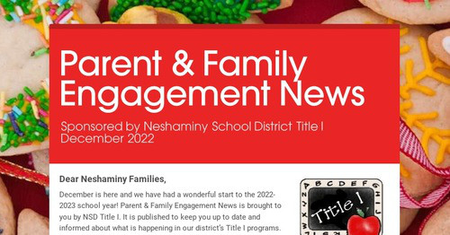 Parent & Family Engagement News