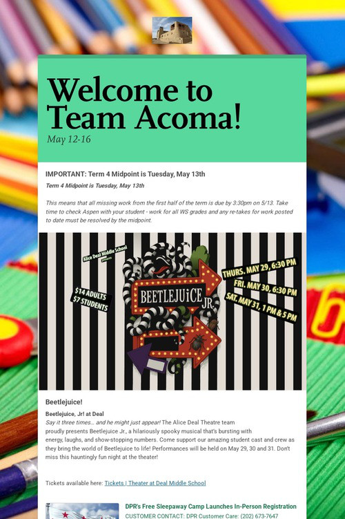 Welcome to Team Acoma!