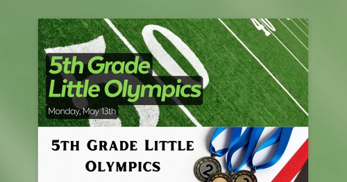 5th Grade Little Olympics