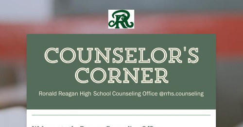 Counselor's Corner