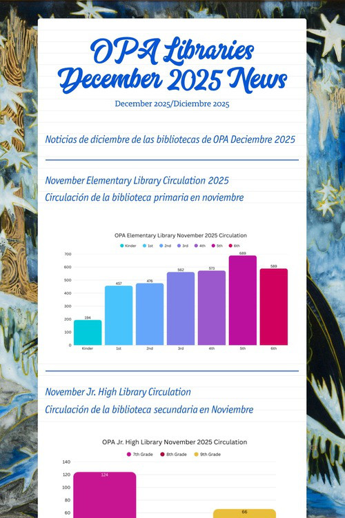 OPA Libraries December 2025 News