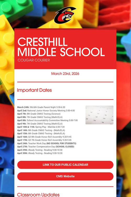 CRESTHILL MIDDLE SCHOOL