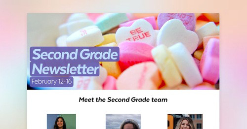 Second Grade Newsletter