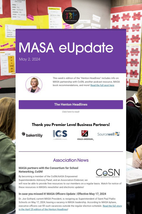 MASA eUpdate