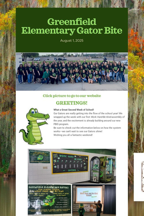 Greenfield Elementary Gator Bite