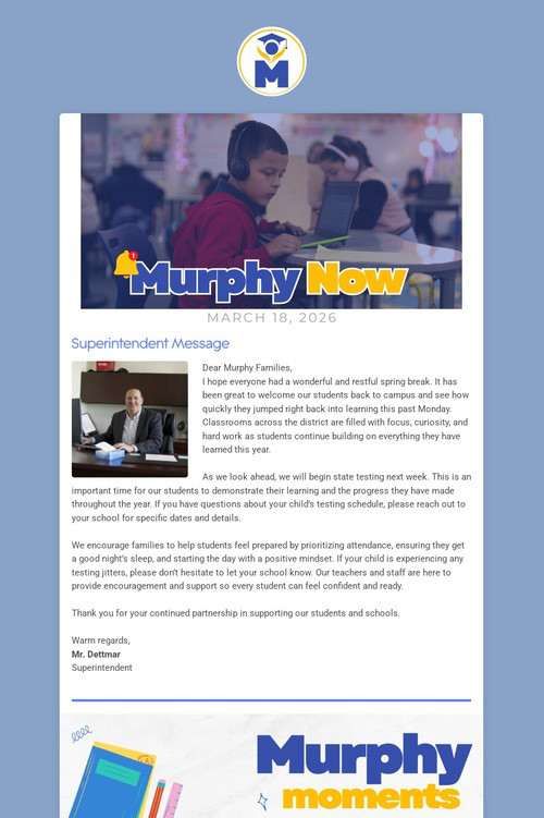 March 18, 2026: Murphy Now