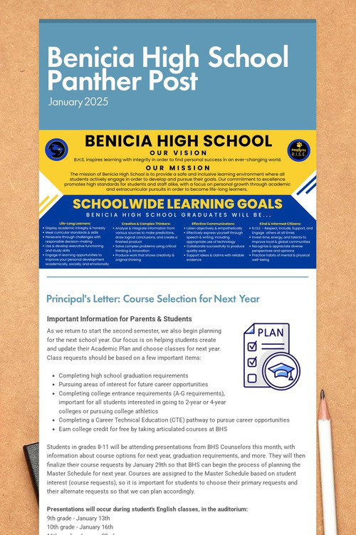 Benicia High School Panther Post