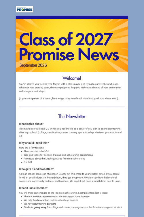 Class of 2027 Promise News