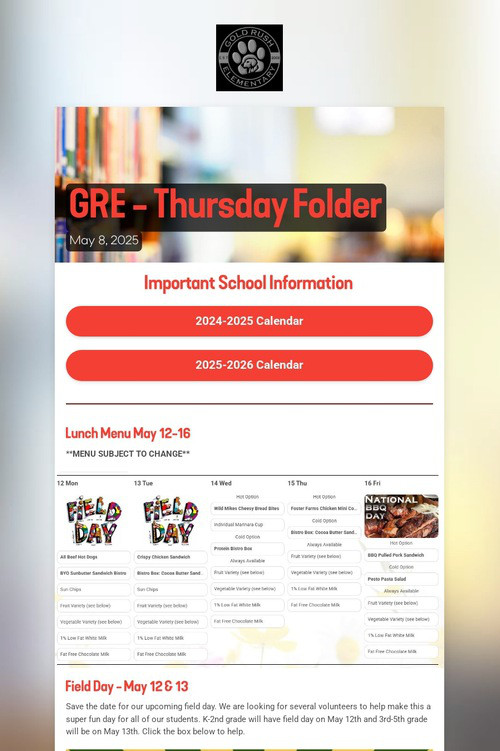GRE - Thursday Folder