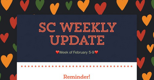SC Weekly Update