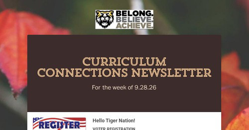 Curriculum Connections Newsletter