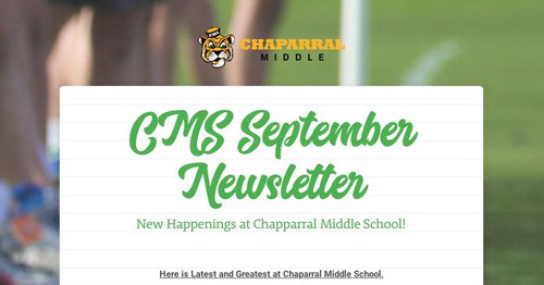 CMS September Newsletter