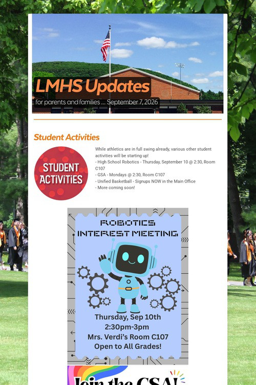 LMHS Updates