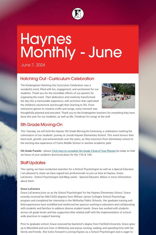 Haynes Monthly - June