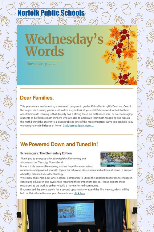 Wednesday's Words