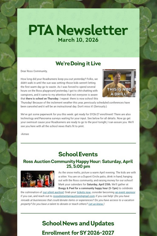 PTA Newsletter