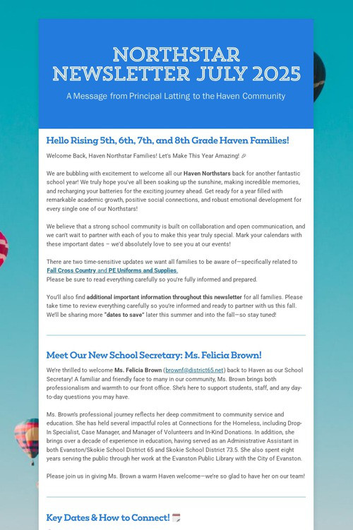 Northstar Newsletter July 2025