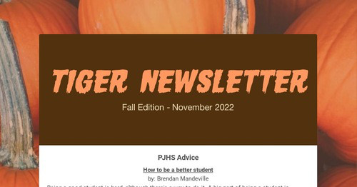 Tiger Newsletter