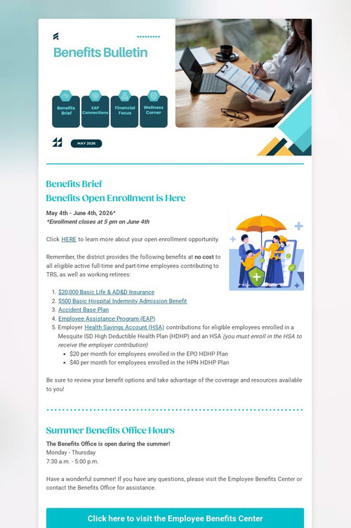 Benefits Bulletin (May)
