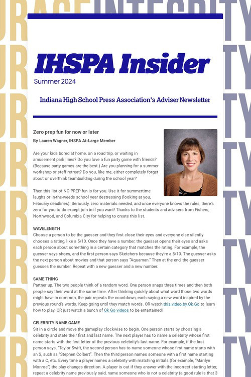 IHSPA Insider