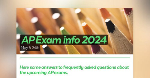 AP Exam info 2024