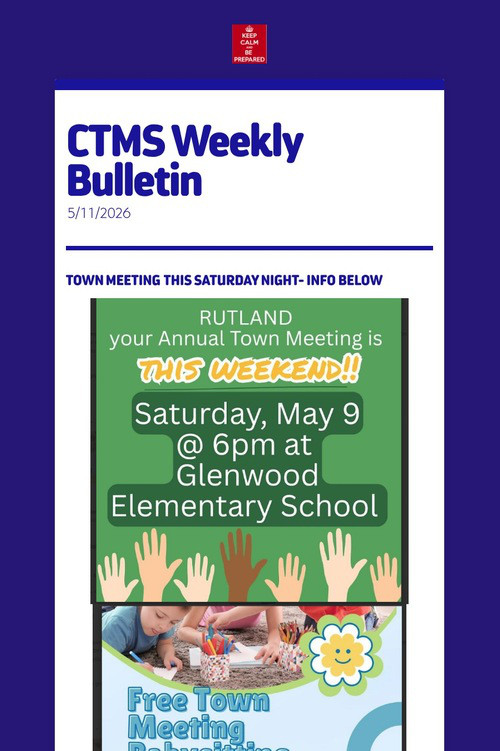 CTMS Weekly Bulletin