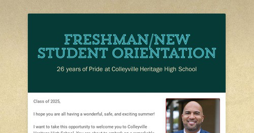 CHHS Freshman Orientation