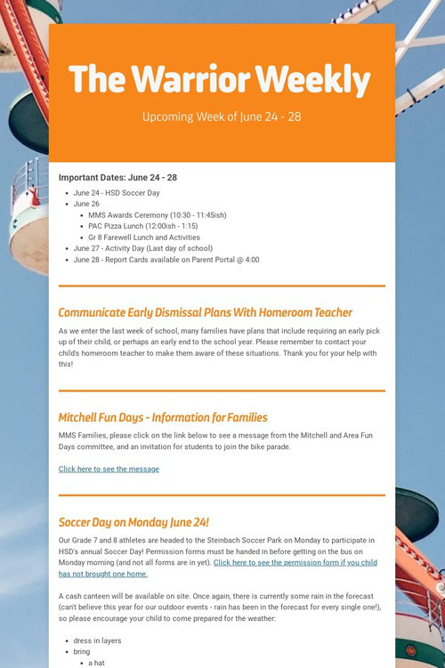 The Warrior Weekly