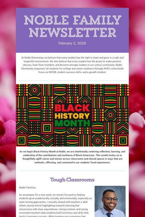 Noble Family Newsletter