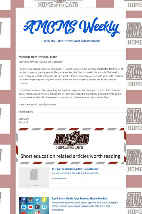 AMCMS Weekly