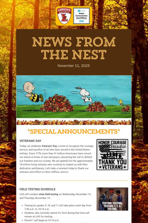 News from the Nest