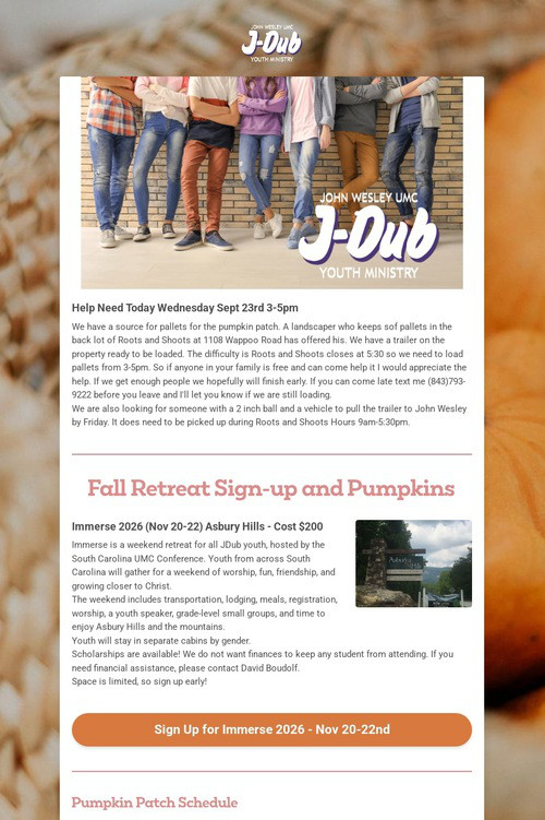 JDub Newsletter - Sept 23rd
