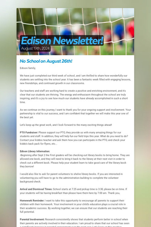 Edison Newsletter!