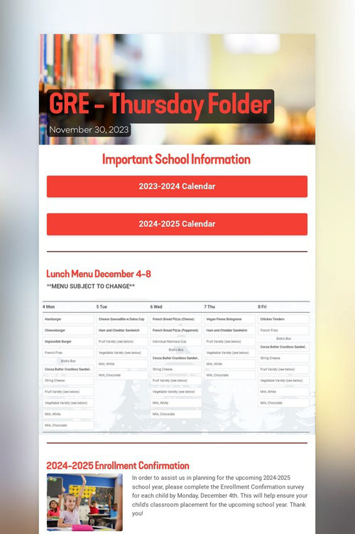 GRE - Thursday Folder