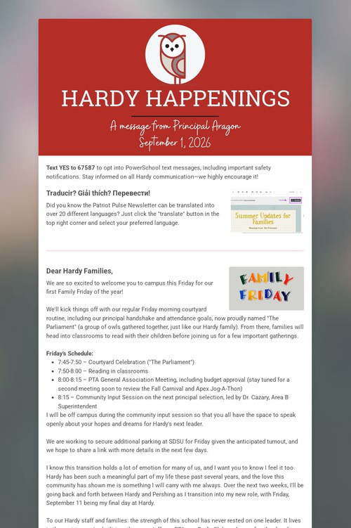 Hardy Happenings