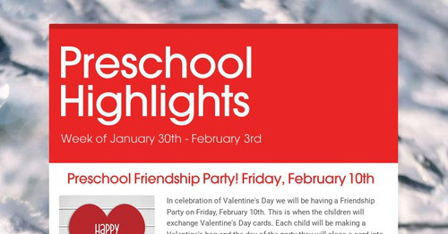 Preschool Highlights