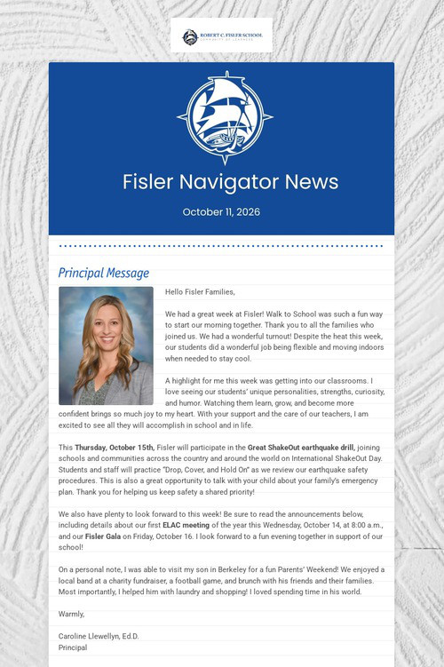 Fisler Navigator News