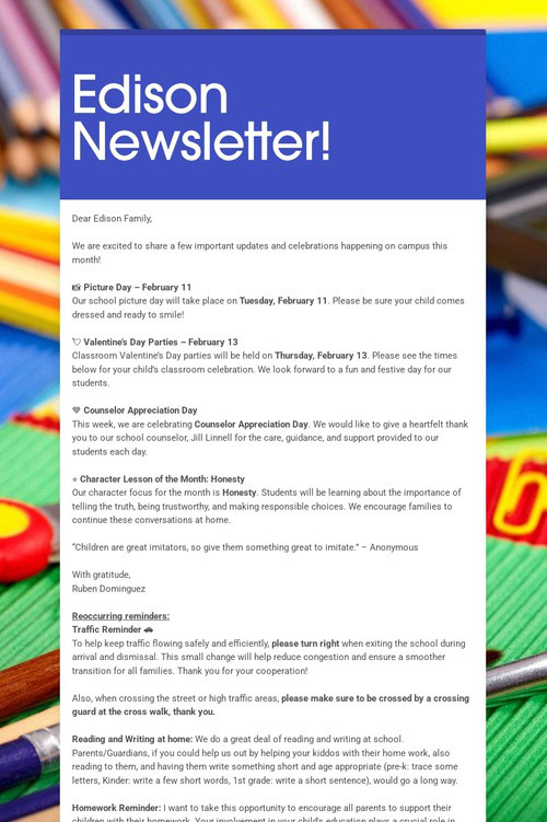 Edison Newsletter!