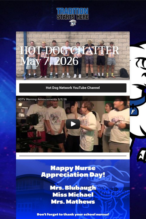 HOT DOG CHATTER May 7, 2026