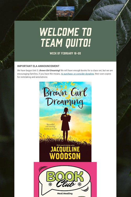 Welcome to Team Quito!