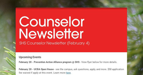 Counselor Newsletter