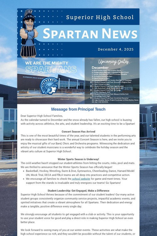 SHS Family News