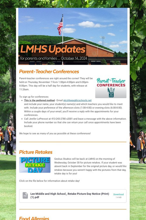 LMHS Updates